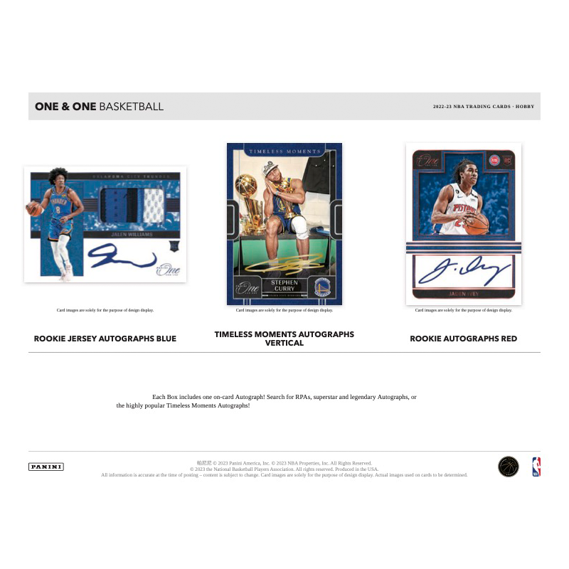 2022/23 Panini One &amp; One Basketball Hobby 10 Box Case