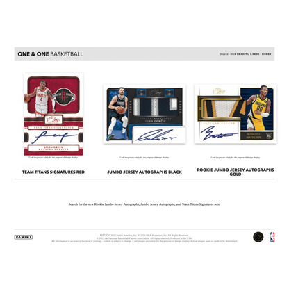 2022/23 Panini One &amp; One Basketball Hobby 10 Box Case