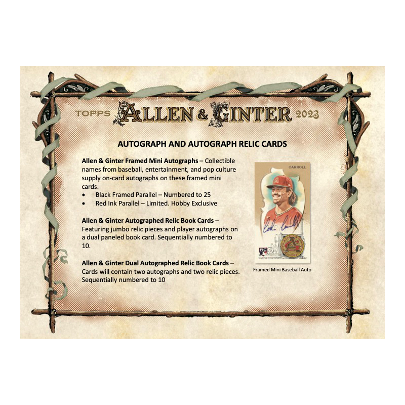 2023 Topps Allen &amp; Ginter Baseball Hobby Box