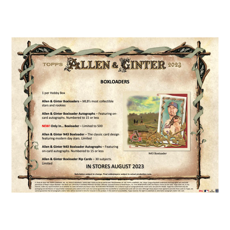 2023 Topps Allen &amp; Ginter Baseball Hobby 12 Box Case